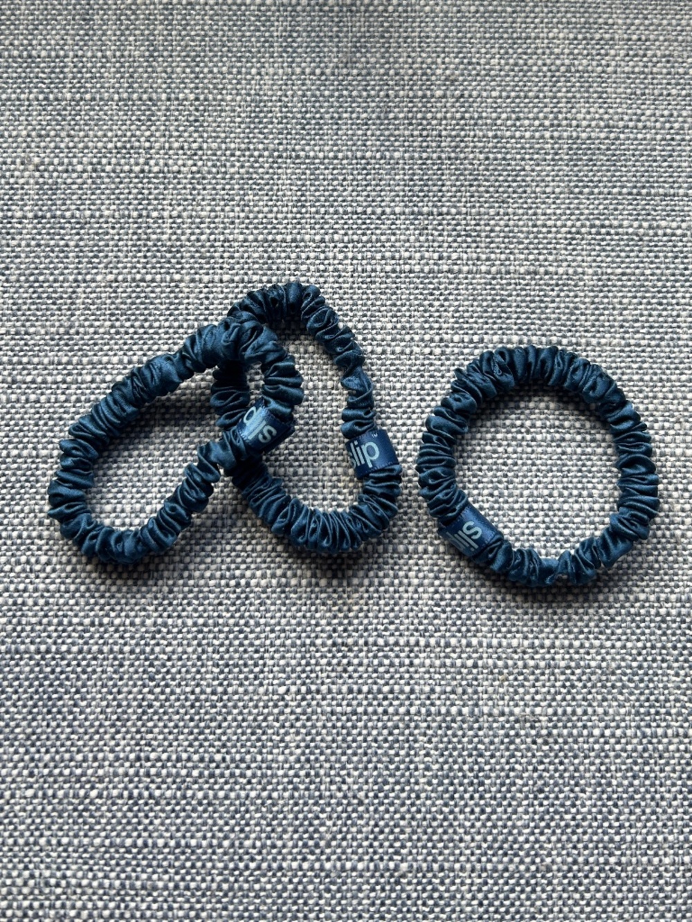 3 Pure Silk SLIP Skinny Scrunchies: Anti-Crease, Anti-Breakage Slipsilk™ Design